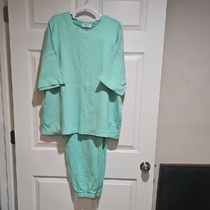 Mint Green Women's Sweat Set